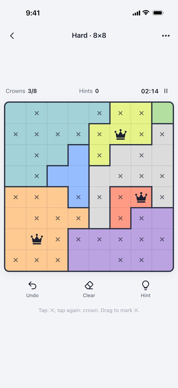 Une grille de Crowns